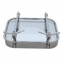 Promotional top quality  Manway Covers For Food Beverage Tank ss304/316  rectangular manway